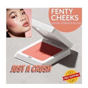 FENTY BEAUTY Fenty Cheeks Suede Waterproof Powder Blush ~ Just A Crush 4g New!